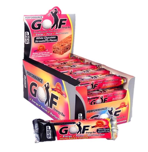 SSP Golf Performance Bars-  White Chocolate & Strawberry - Image 2