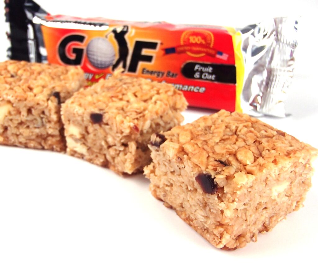 Golf nutrition energy bar